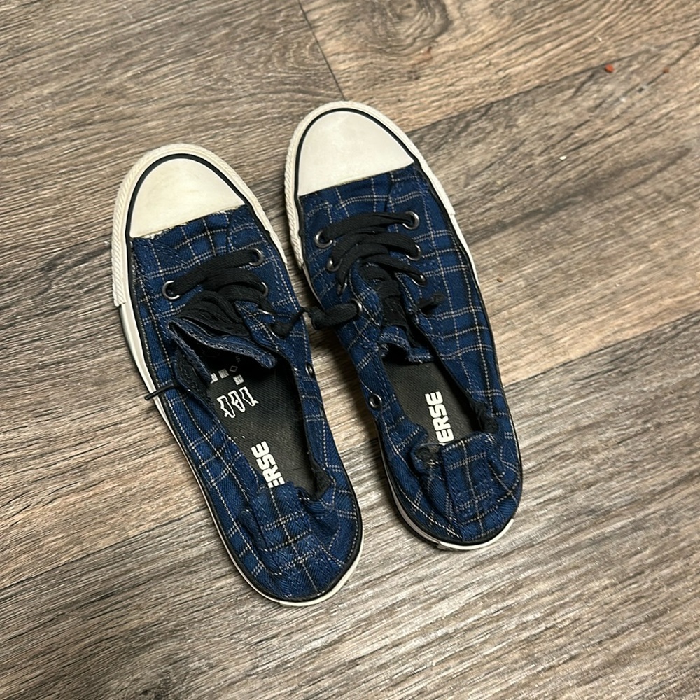 Converse Slip On Shoes, plaid, Women’s Size 6